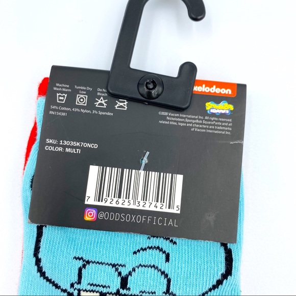Kids Odd Sox SpongeBob Mr Krabs Squidward Socks - Picture 4 of 5